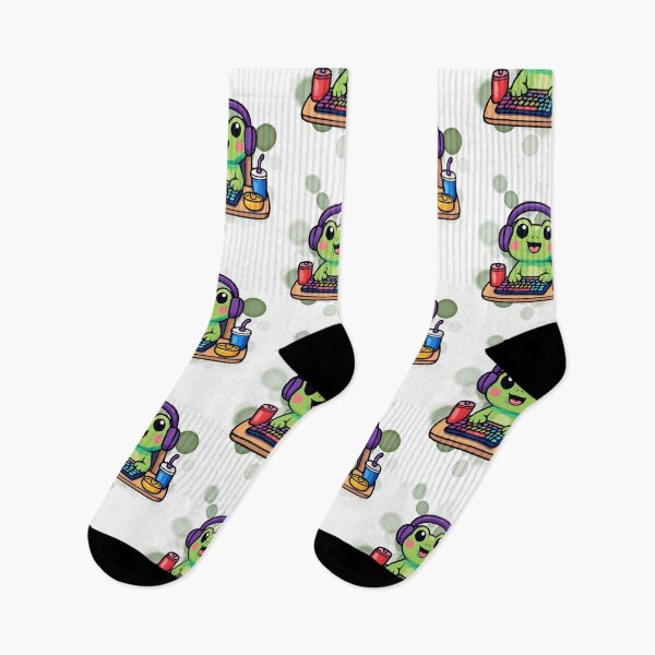 Item preview, Cute Frog Gamer Cartoon designed and sold by iamKRUK.