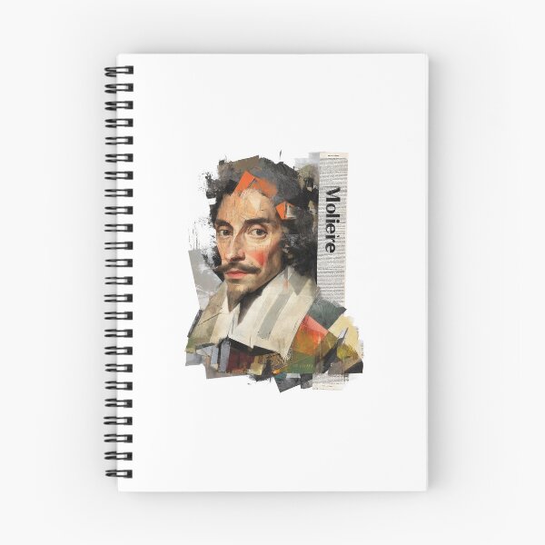 Item preview, Moliere French Theater Poster - Abstract Portrait Literature Art designed and sold by OzzFrequency.