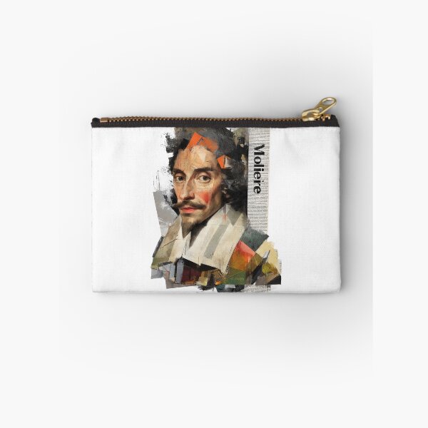 Item preview, Moliere French Theater Poster - Abstract Portrait Literature Art designed and sold by OzzFrequency.