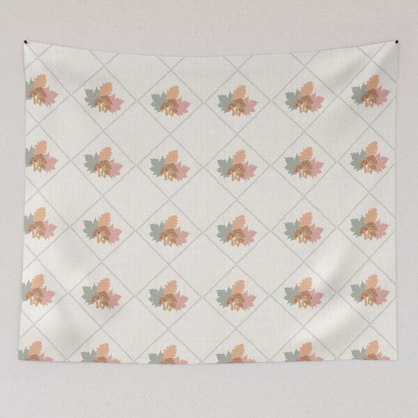 Item preview, Hiding Toadstools Fall Pattern designed and sold by CrisGHeer Art &Illustration.