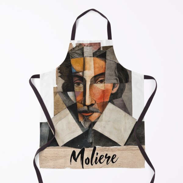 Item preview, Moliere French Theater Poster - Abstract Portrait Literature Art designed and sold by OzzFrequency.