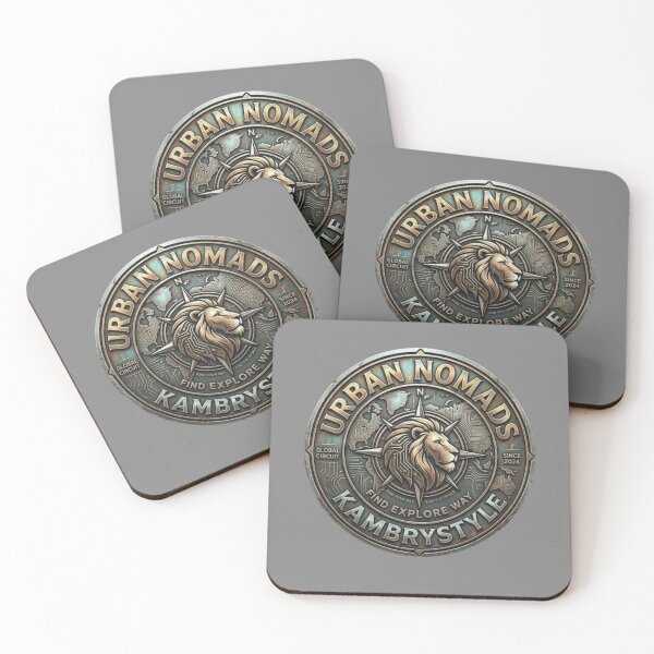 Item preview, Urban Nomads Compass Lion - Premium Vintage Adventure Badge designed and sold by KambryStyle.