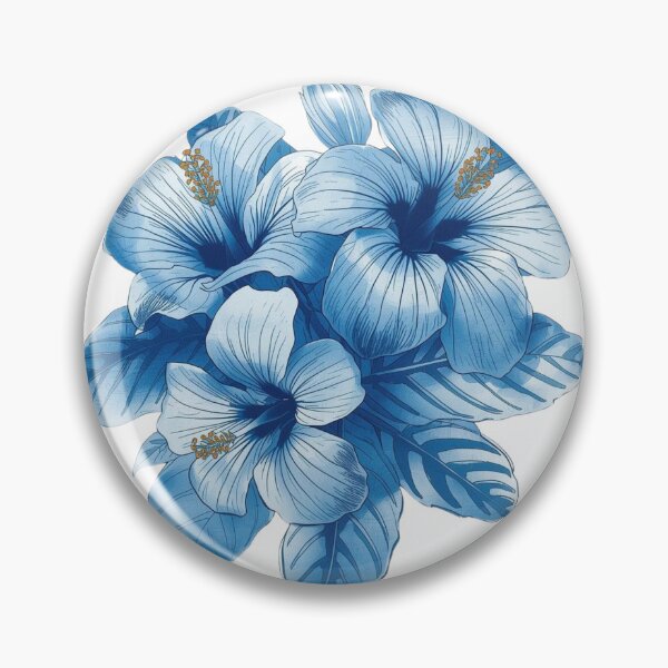 Item preview, Midnight Blue Hibiscus Tropical Bouquet designed and sold by takeng07.