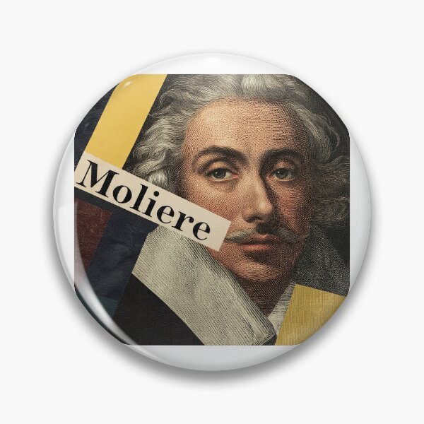 Item preview, Moliere French Theater Poster - Abstract Portrait Literature Art designed and sold by OzzFrequency.