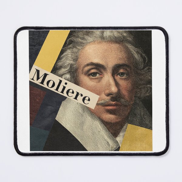 Item preview, Moliere French Theater Poster - Abstract Portrait Literature Art designed and sold by OzzFrequency.