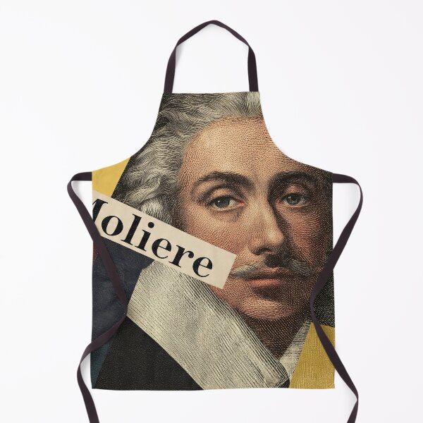 Item preview, Moliere French Theater Poster - Abstract Portrait Literature Art designed and sold by OzzFrequency.