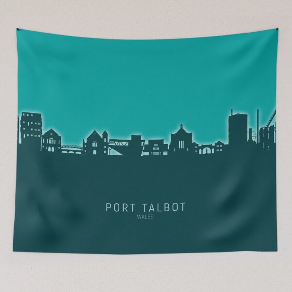 Item preview, Port Talbot Wales Skyline designed and sold by ArtPrints.