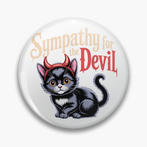 Item preview, Sympathy for the devil cat designed and sold by Kingrocker.