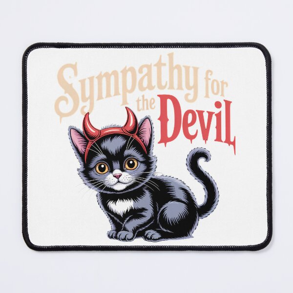 Item preview, Sympathy for the devil cat designed and sold by Kingrocker.