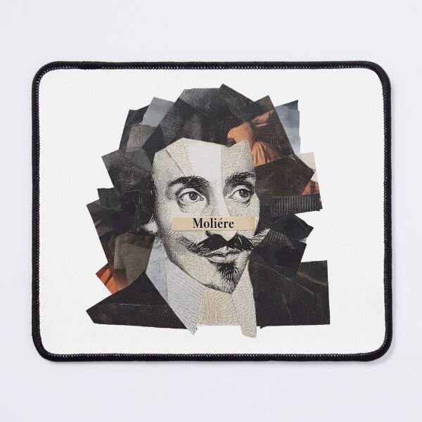 Item preview, Moliere French Theater Poster - Abstract Portrait Literature Art designed and sold by OzzFrequency.