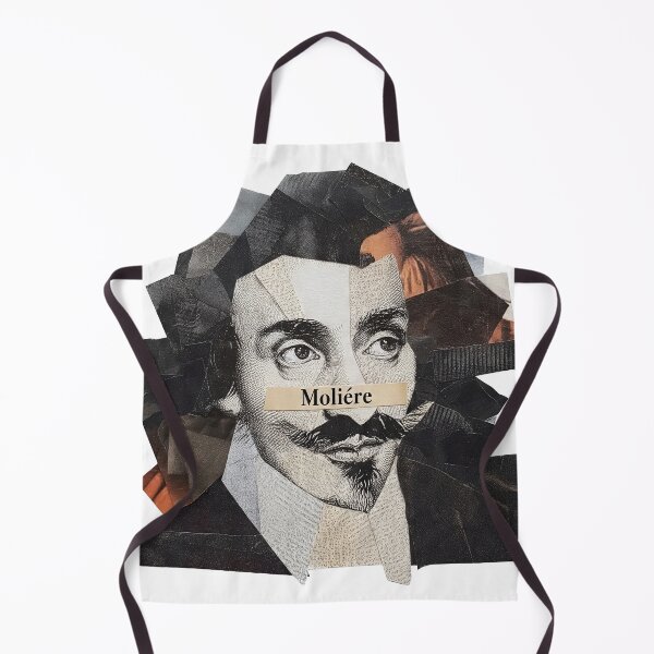 Item preview, Moliere French Theater Poster - Abstract Portrait Literature Art designed and sold by OzzFrequency.