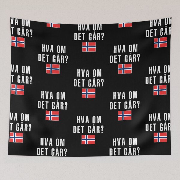 Item preview, Norway Flag Norge Hva Om Det Gar designed and sold by Landesign.