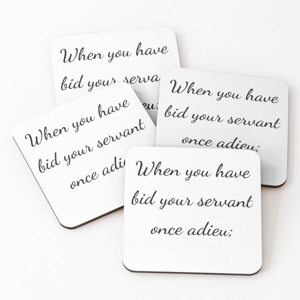 Item preview, “When you have bid your servant once adieu;” - handwriting black designed and sold by ariksworld.
