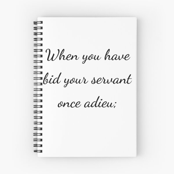 Item preview, “When you have bid your servant once adieu;” - handwriting black designed and sold by ariksworld.