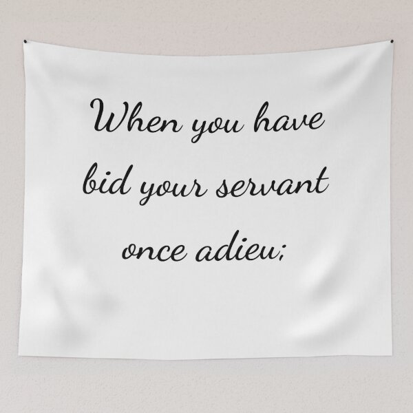 Item preview, “When you have bid your servant once adieu;” - handwriting black designed and sold by ariksworld.