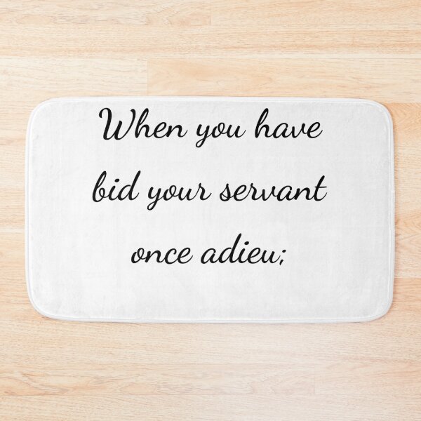Item preview, “When you have bid your servant once adieu;” - handwriting black designed and sold by ariksworld.