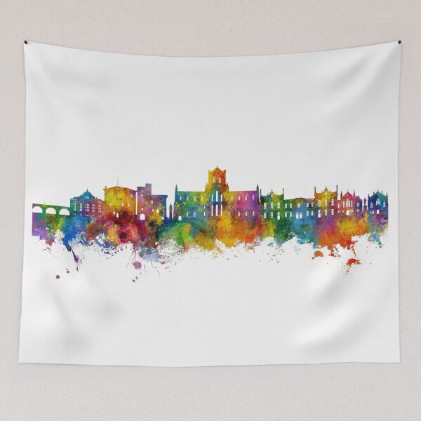 Item preview, Hexham England Skyline designed and sold by ArtPrints.