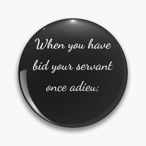 Item preview, “When you have bid your servant once adieu;” - handwriting white designed and sold by ariksworld.