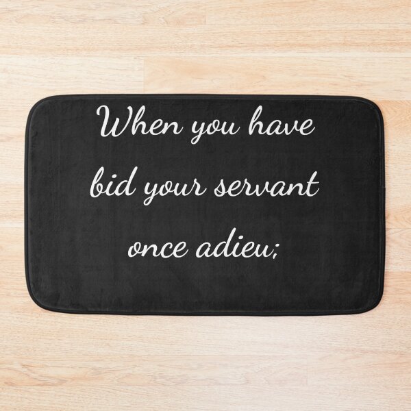 Item preview, “When you have bid your servant once adieu;” - handwriting white designed and sold by ariksworld.