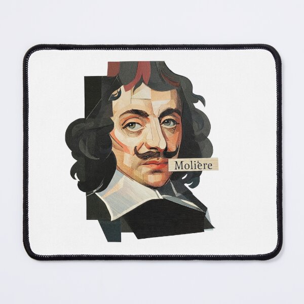Item preview, Moliere French Theater Poster - Abstract Portrait Literature Art designed and sold by OzzFrequency.