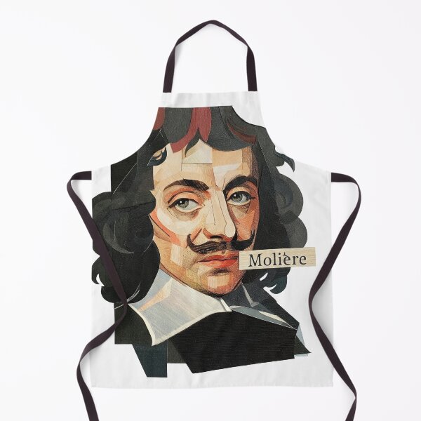 Item preview, Moliere French Theater Poster - Abstract Portrait Literature Art designed and sold by OzzFrequency.