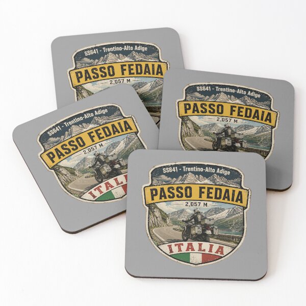 Item preview, Passo Fedaia, Fedaia Pass Dolomites Italy Italia Motorcycle Sticker TShirt 01 designed and sold by OuterShellUK.