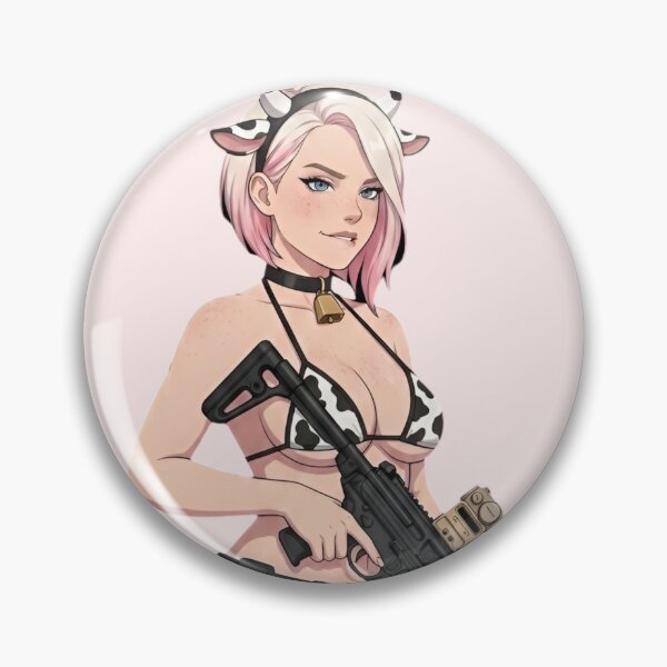 Item preview, Goth Cowbell Pinup designed and sold by Warpaint & Lace.