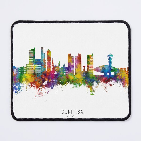 Item preview, Curitiba Skyline Brazil designed and sold by ArtPrints.