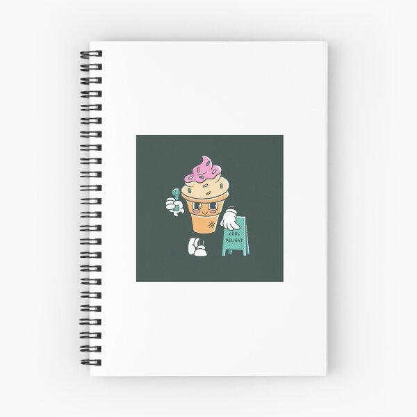 Item preview, Cute Kawaii Ice Cream Character Retro Cartoon | Funny Dessert Mascot Design designed and sold by Rohinirohi029.