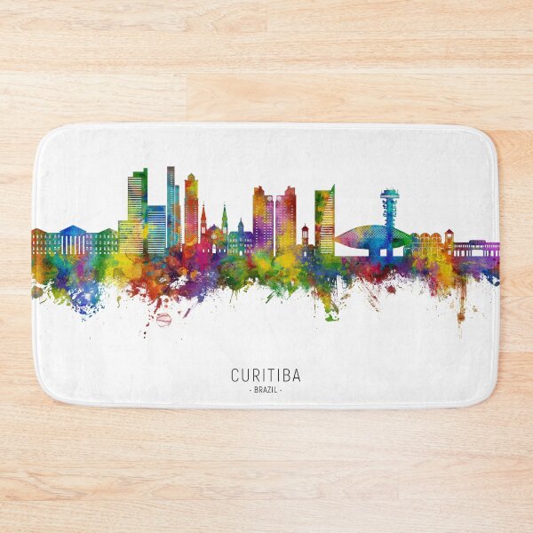 Item preview, Curitiba Skyline Brazil designed and sold by ArtPrints.