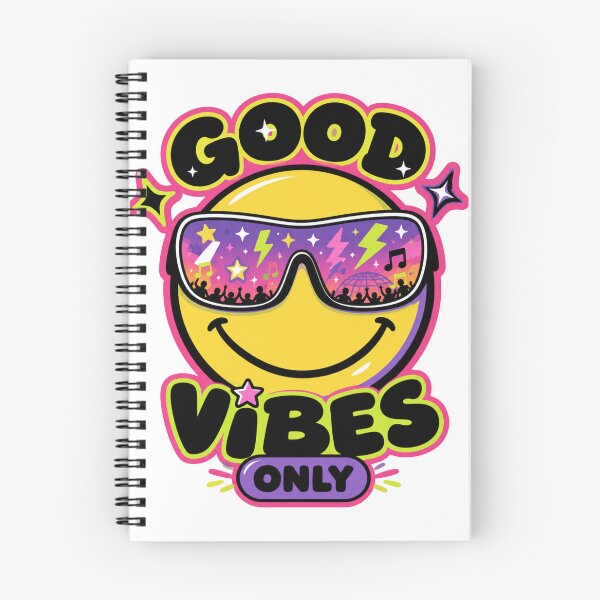 Item preview, Good Vibes Only Smiley Face Festival Retro Aesthetic Design  designed and sold by FrenchieFever.