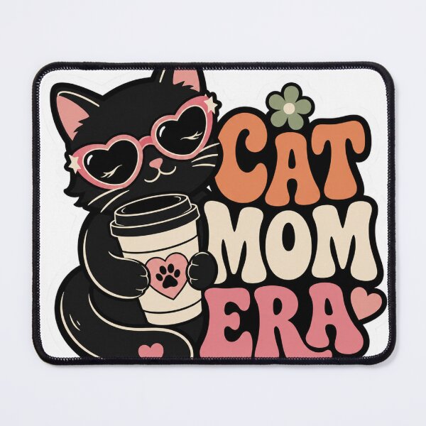 Item preview, Cute Black Cat Mom Era designed and sold by Lobory.