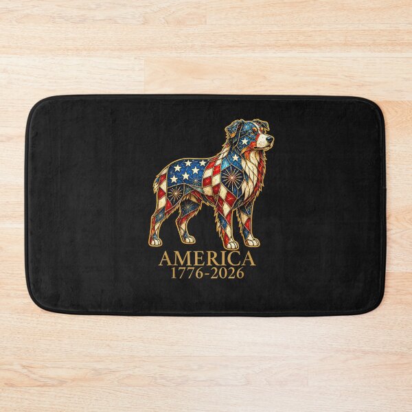 Item preview, America 1776-2026 Australian Shepherd Patriotic US Flag USA designed and sold by FrankIsabel.