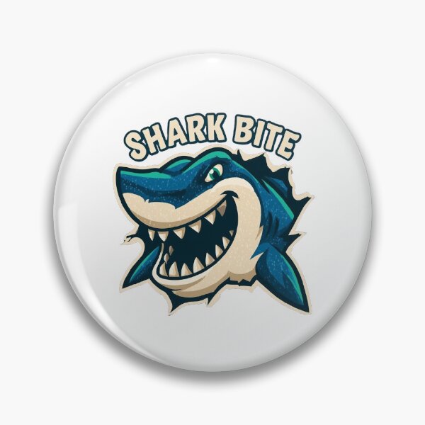 Item preview, Retro Shark Bite Cartoon Claw Rip Sticker - DayLog Art designed and sold by DayLogArt.