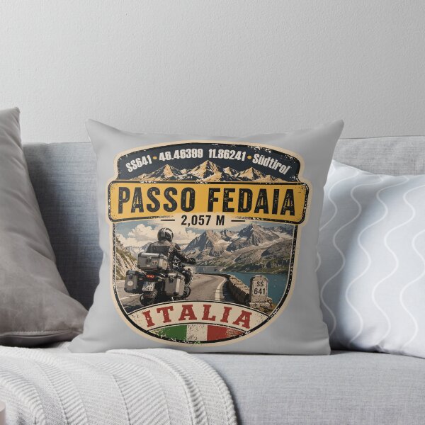 Item preview, Passo Fedaia, Fedaia Pass Dolomites Italy Italia Motorcycle Sticker TShirt 02 designed and sold by OuterShellUK.