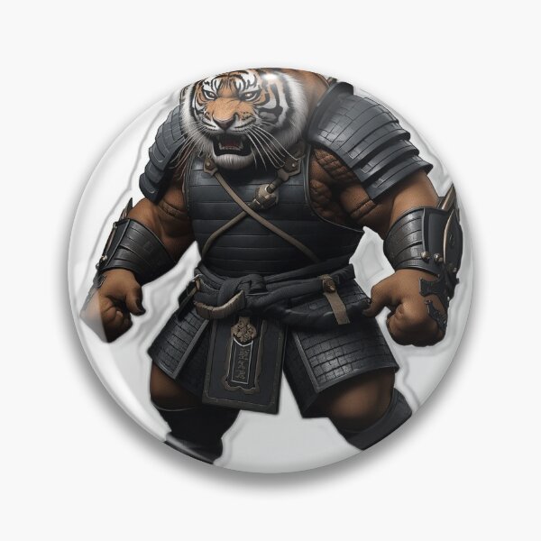 Item preview, Mountain Tiger Ronin — Japanese Warrior Art designed and sold by Tokyo Neo Noir Collective .