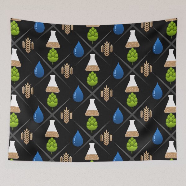 Item preview, Homebrewing Ingredients Water, Grain, Hops and Yeast designed and sold by BRU Design.