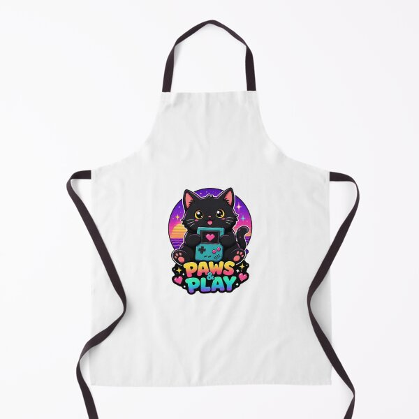 Item preview, Kawaii Black Cat Retro Gamer designed and sold by Lobory.