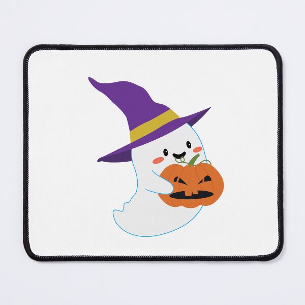 Item preview, Cute Kawaii Ghost Halloween Witch Pumpkin Vector Art designed and sold by paolboa.