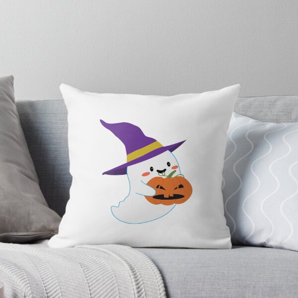 Item preview, Cute Kawaii Ghost Halloween Witch Pumpkin Vector Art designed and sold by paolboa.