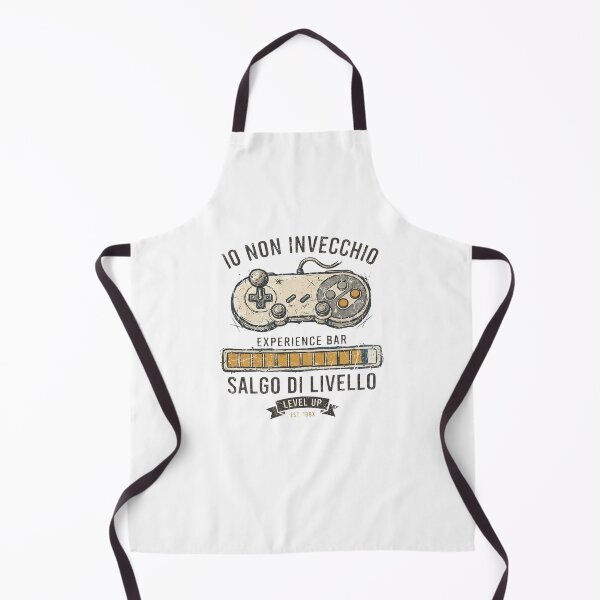 Item preview, IO NON INVECCHIO SALGO DI LIVELLO Italian Retro Gamer Level Up designed and sold by Yellowriversss.