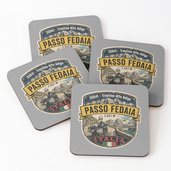 Item preview, Passo Fedaia, Fedaia Pass Dolomites Italy Italia Motorcycle Sticker TShirt 03 designed and sold by OuterShellUK.