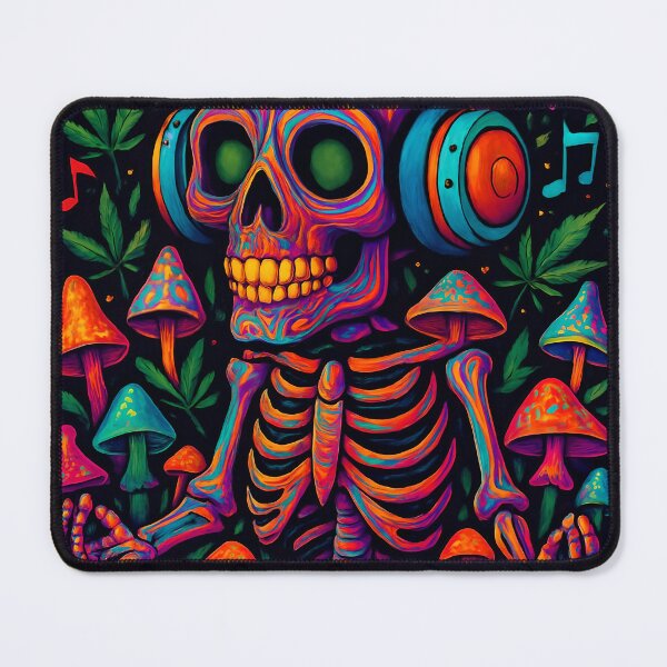Item preview, Psychedelic Skeleton Meditation designed and sold by theThreadzone.