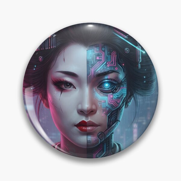 Item preview,  Cyberpunk Geisha: Neo-Tokyo Futuristic Design designed and sold by Neo Tokio.