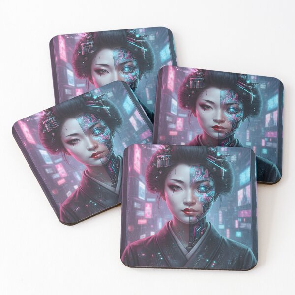 Item preview, Cyberpunk Geisha: Neo-Tokyo Futuristic Design designed and sold by Neo Tokio.