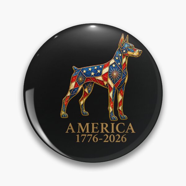 Item preview, America 1776-2026 Doberman Pinscher Patriotic US Flag USA designed and sold by FrankIsabel.