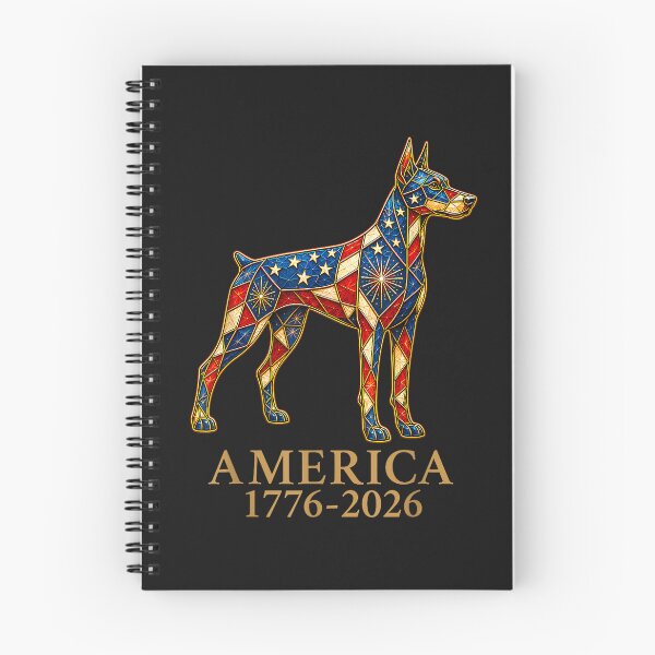 Item preview, America 1776-2026 Doberman Pinscher Patriotic US Flag USA designed and sold by FrankIsabel.