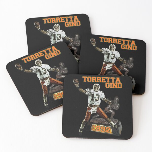 Item preview, Quarterback Gino Torretta Throwing A Pass In A Miami designed and sold by rignur.