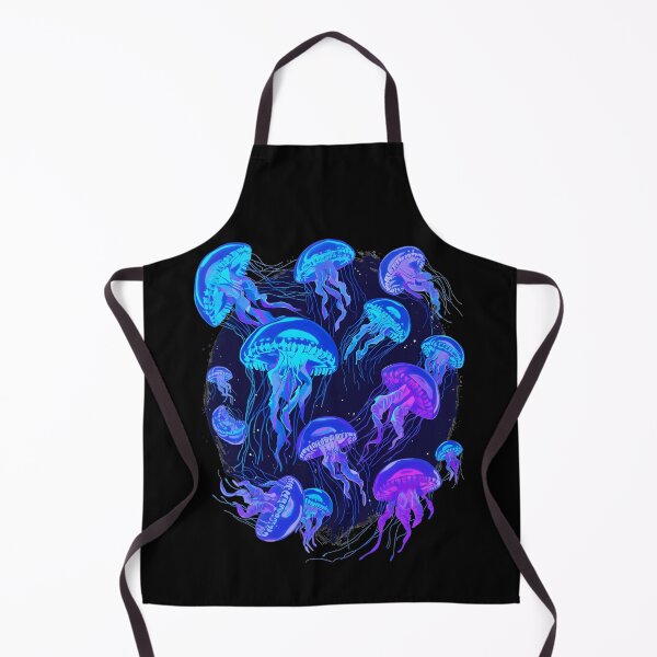 Item preview, Neon Bioluminescent Jellyfish, Glowing Ocean Sea Life, Blue & Purple Synthwave Marine Art, Underwater Aesthetic Graphic designed and sold by PrintelloTH.