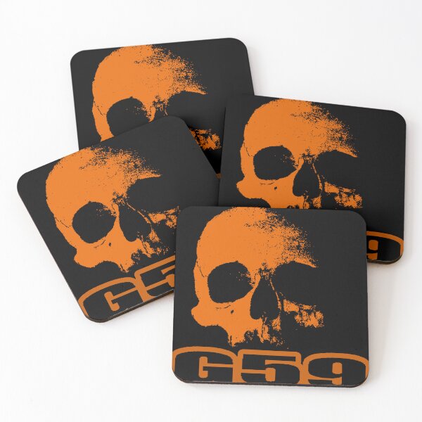 Item preview, Logotipo de calavera G59 naranja designed and sold by eightwelve.